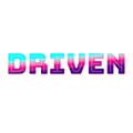 DRIVEN Power Word clear die-cut vinyl sticker design