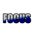FOCUS Power Word clear die-cut vinyl sticker design