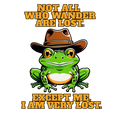 Very Lost Cowboy Frog Sticker