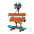 Professional Menace Skateboarding Goose Sticker