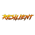 RESILIENT Power Word clear die-cut vinyl sticker design