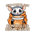 Controlled Dissociation Opossum Sticker