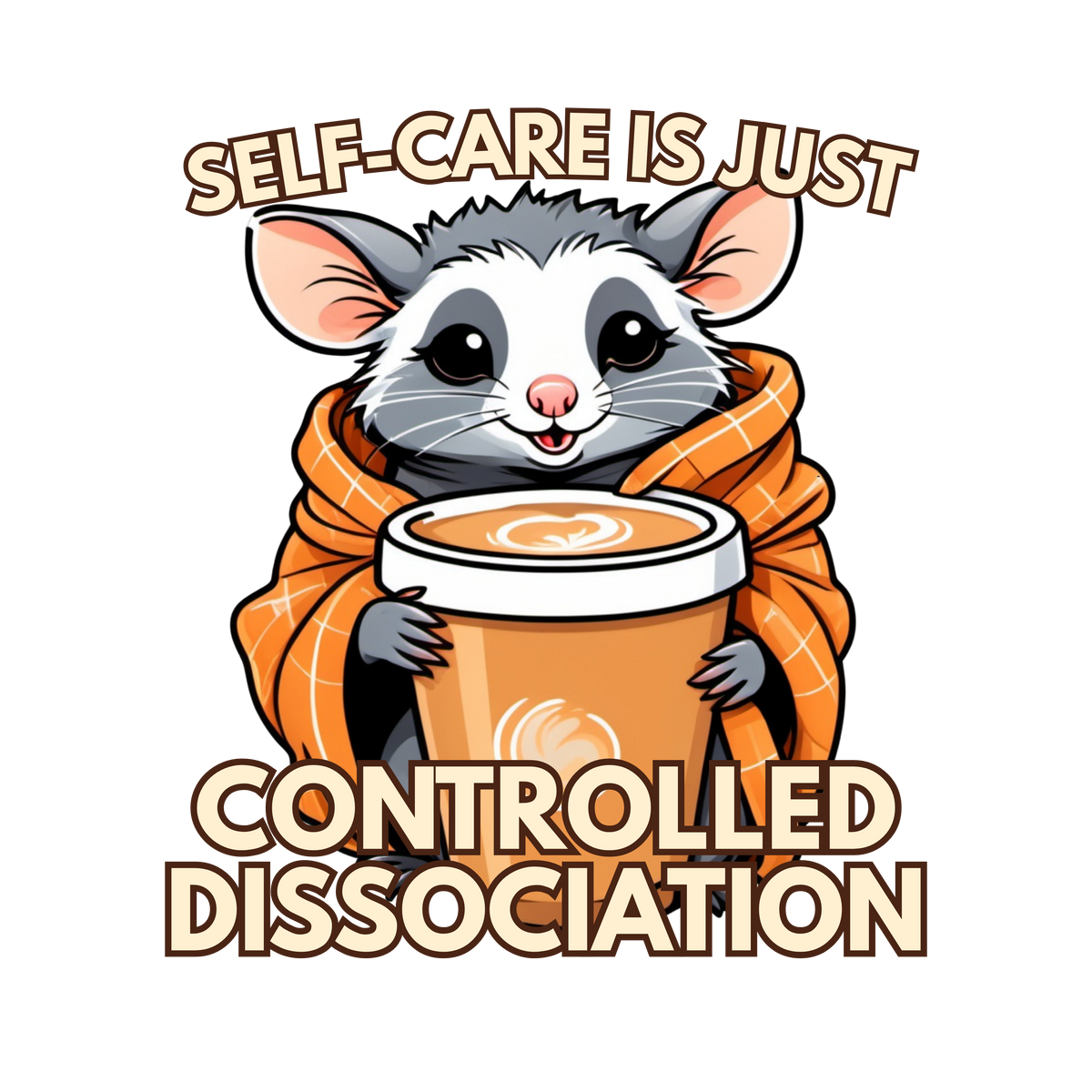 Controlled Dissociation Opossum Sticker