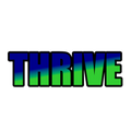 THRIVE Power Word clear die-cut vinyl sticker design