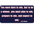 You Were Born to Win Quote Sticker