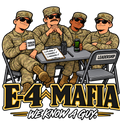 E-4 Mafia We Know a Guy Army humor sticker