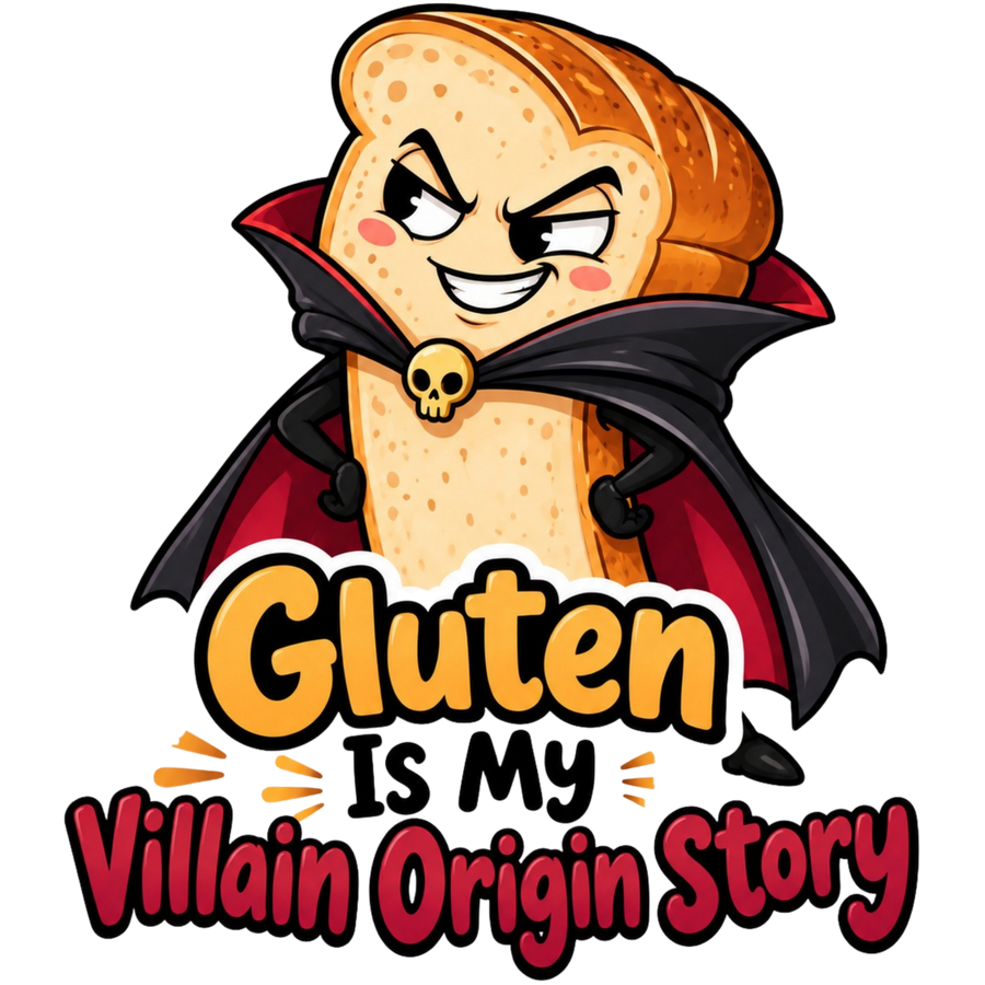 Gluten Is My Villain Origin Story Sticker