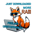 Downloaded More RAM Fox Sticker