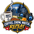 Coffee Chow Watch Repeat U.S. Navy sticker