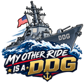 My Other Ride Is a DDG U.S. Navy sticker