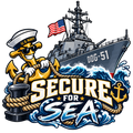 Secure for Sea DDG-51 U.S. Navy sticker