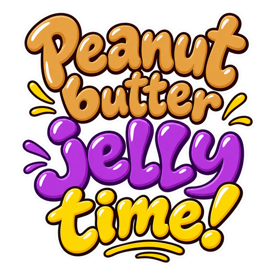 Peanut Butter Jelly Time! Meme Sticker
