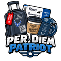 Per Diem Patriot Air Force TDY travel humor sticker