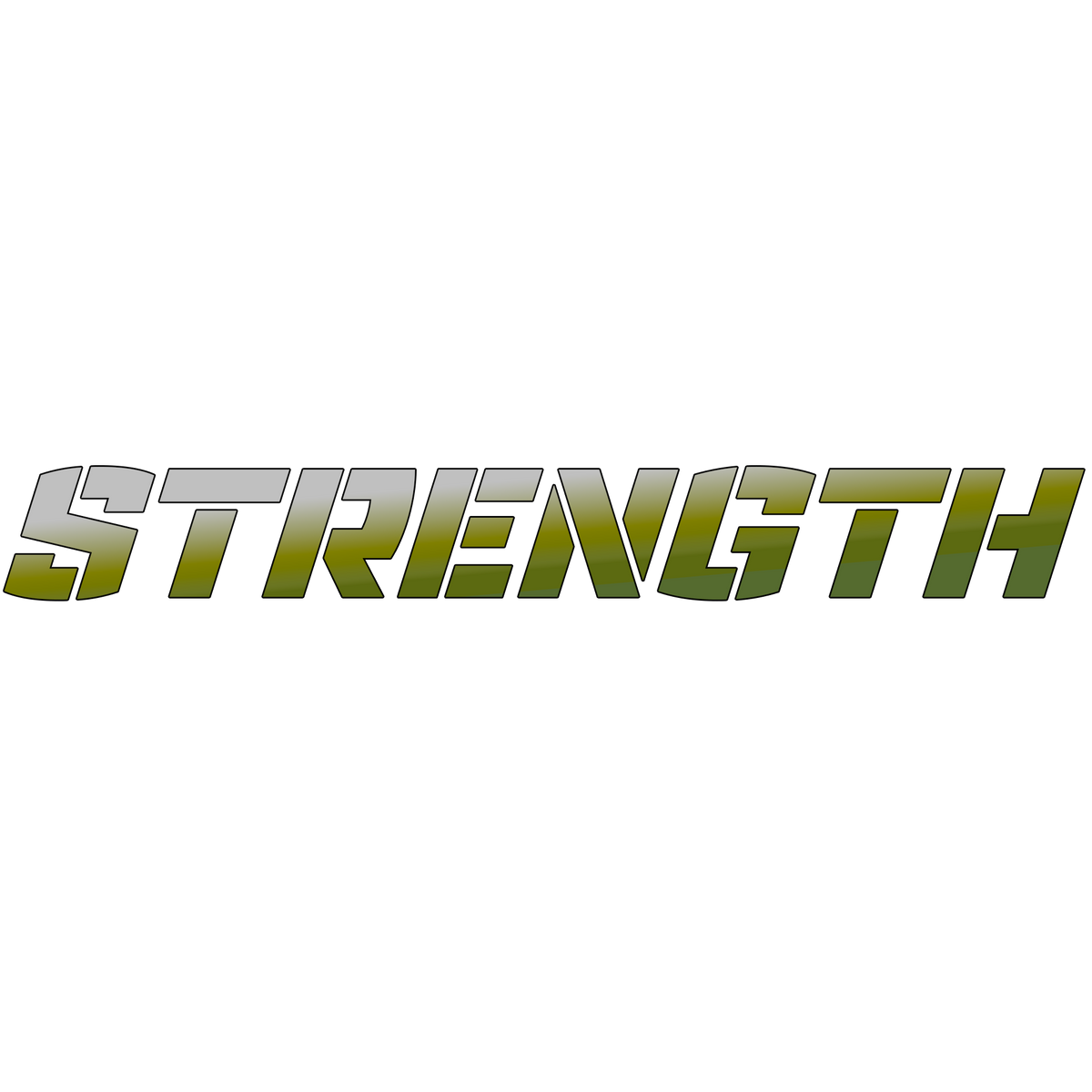 Strength Power Word Sticker