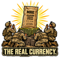The Real Currency MRE jalapeno cheese Army humor sticker