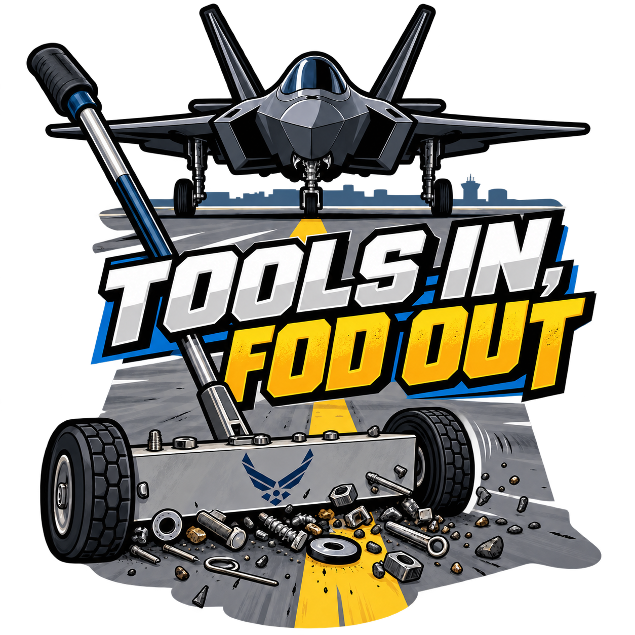 Tools In FOD Out Air Force maintenance sticker