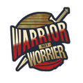 Warrior Not Worrier Quote Sticker