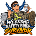 Weekend Safety Brief Survivor Air Force humor sticker